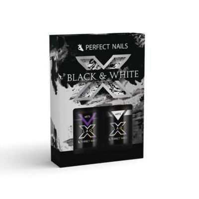 LacGel LaQ X - Black & White Gél lakk szett