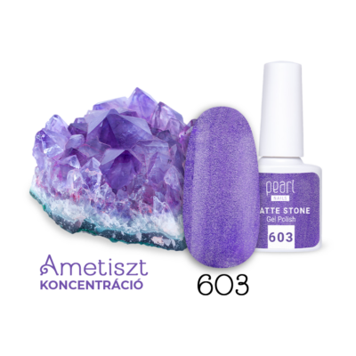 Matte Stone 603 Gél lakk - Ametiszt 7ml